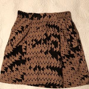 The Addison story Aztec print skirt